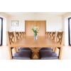 Country Oak 2.8m X Leg Double Extending Large Dining Table - 20% OFF SPRING SALE - 10