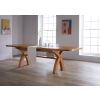Country Oak 2.8m X Leg Double Extending Large Table Oval Corners - 20% OFF SPRING SALE - 2