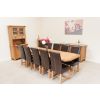 Country Oak 2.8m X Leg Double Extending Large Table Oval Corners - 20% OFF SPRING SALE - 8