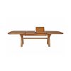 Country Oak 2.8m X Leg Double Extending Large Table Oval Corners - 25% OFF SPRING SALE - 16