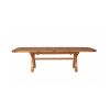 Country Oak 2.8m X Leg Double Extending Large Table Oval Corners - 20% OFF SPRING SALE - 10