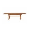 Country Oak 2.8m X Leg Double Extending Large Table Oval Corners - 25% OFF SPRING SALE - 10