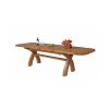 Country Oak 2.8m X Leg Double Extending Large Table Oval Corners - 20% OFF SPRING SALE - 6