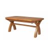 Country Oak 2.8m X Leg Double Extending Large Table Oval Corners - 20% OFF SPRING SALE - 12