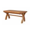 Country Oak 2.8m X Leg Double Extending Large Table Oval Corners - 25% OFF SPRING SALE - 12