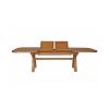 Country Oak 2.8m X Leg Double Extending Large Table Oval Corners - 25% OFF SPRING SALE - 7