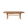 Country Oak 2.8m X Leg Double Extending Large Table Oval Corners - 20% OFF SPRING SALE - 14
