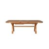Country Oak 2.8m X Leg Double Extending Large Table Oval Corners - 25% OFF SPRING SALE - 14