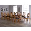 Country Oak 3.4m Cross Leg Double Extending Large Dining Table - 20% OFF SPRING SALE - 3
