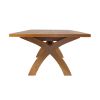 Country Oak 3.4m Cross Leg Double Extending Large Dining Table - 20% OFF SPRING SALE - 14