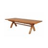 Country Oak 3.4m Cross Leg Double Extending Large Dining Table - 20% OFF SPRING SALE - 7