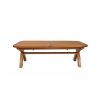 Country Oak 3.4m Large Double Extending Dining Table X Leg Oval Corners - 20% OFF SPRING SALE - 13