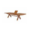 Country Oak 3.4m Large Double Extending Dining Table X Leg Oval Corners - 20% OFF SPRING SALE - 7