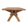 Country Oak 3.4m Large Double Extending Dining Table X Leg Oval Corners - 20% OFF SPRING SALE - 10