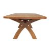 Country Oak 3.4m Large Double Extending Dining Table X Leg Oval Corners - 20% OFF SPRING SALE - 10