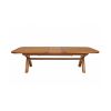 Country Oak 3.4m Large Double Extending Dining Table X Leg Oval Corners - 20% OFF SPRING SALE - 9