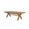 Country Oak 3.4m Large Double Extending Dining Table X Leg Oval Corners - 20% OFF SPRING SALE - 11