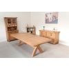 Country Oak 3.4m Large Double Extending Dining Table X Leg Oval Corners - 20% OFF SPRING SALE - 18