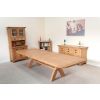 Country Oak 3.4m Large Double Extending Dining Table X Leg Oval Corners - 20% OFF SPRING SALE - 16
