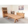 Country Oak 3.4m Large Double Extending Dining Table X Leg Oval Corners - 20% OFF SPRING SALE - 16