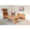 Country Oak 3.4m Large Double Extending Dining Table X Leg Oval Corners - 20% OFF SPRING SALE - 21