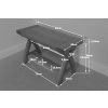 80cm Small Country Oak Cross Leg Indoor Bench - 20% OFF SPRING SALE - 7