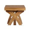 80cm Small Country Oak Cross Leg Indoor Bench - 10% OFF SPRING SALE - 5