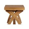 80cm Small Country Oak Cross Leg Indoor Bench - 20% OFF SPRING SALE - 5