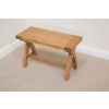 80cm Small Country Oak Cross Leg Indoor Bench - 10% OFF SPRING SALE - 10