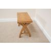 80cm Small Country Oak Cross Leg Indoor Bench - 20% OFF SPRING SALE - 12