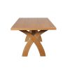 Country Oak 180cm Cross Leg Dining Table - 10% OFF SPRING SALE - 7