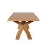 Country Oak 180cm Cross Leg Dining Table - SPRING SALE - 7
