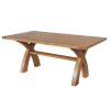 Country Oak 180cm Cross Leg Dining Table - 10% OFF SPRING SALE - 8