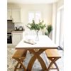 Country Oak 180cm Cross Leg Dining Table - 10% OFF SPRING SALE - 6