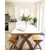 Country Oak 180cm Cross Leg Dining Table - SPRING SALE - 6