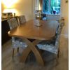 180cm Country Oak Cross Leg Dining Table Oval Corners - 10% OFF WINTER SALE - 3
