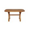 Country Oak 1.4m Cross Leg Dining Table Oval Corners - SPRING SALE - 5