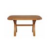 Country Oak 1.4m Cross Leg Dining Table Oval Corners - 10% OFF SPRING SALE - 4