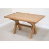 Country Oak 1.4m Cross Leg Dining Table - SPRING SALE - 8