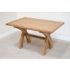 Country Oak 1.4m Cross Leg Dining Table - 10% OFF SPRING SALE - 8