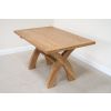 Country Oak 1.4m Cross Leg Dining Table - SPRING SALE - 9