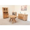 Country Oak 1.4m Cross Leg Dining Table - SPRING SALE - 5