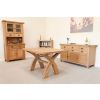Country Oak 1.4m Cross Leg Dining Table - SPRING SALE - 6