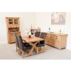 Country Oak 1.4m Cross Leg Dining Table - SPRING SALE - 7