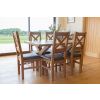 Country Oak 1.4m Cross Leg Dining Table - 10% OFF WINTER SALE - 3