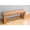 Country Oak 1.2m Chunky Solid Oak Indoor Bench - 10% OFF SPRING SALE - 10