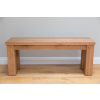 Country Oak 1.2m Chunky Solid Oak Indoor Bench - 10% OFF SPRING SALE - 11
