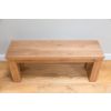 Country Oak 1.2m Chunky Solid Oak Indoor Bench - 10% OFF SPRING SALE - 12