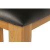 Country Oak 120cm Brown Leather Chunky Oak Bench - 10% OFF SPRING SALE - 7