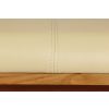 Country Oak 120cm Cream Leather Cross Leg Oak Bench - 10% OFF SPRING SALE - 8